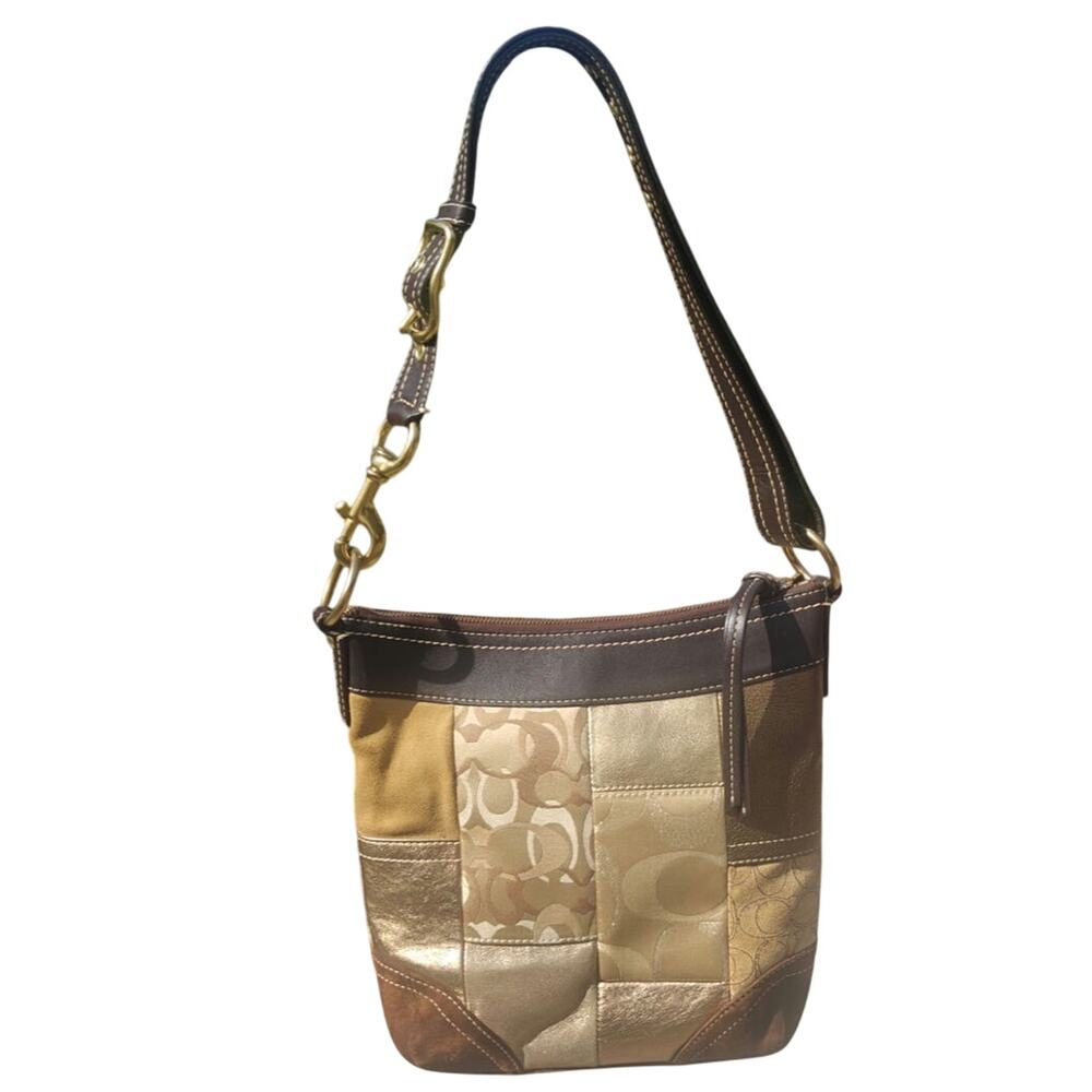 Vintage Coach Patchwork Crossbody #10387